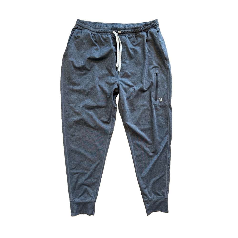 Vuori Pants Mens XL Sunday Performance Joggers Heathered Gray Pockets V416